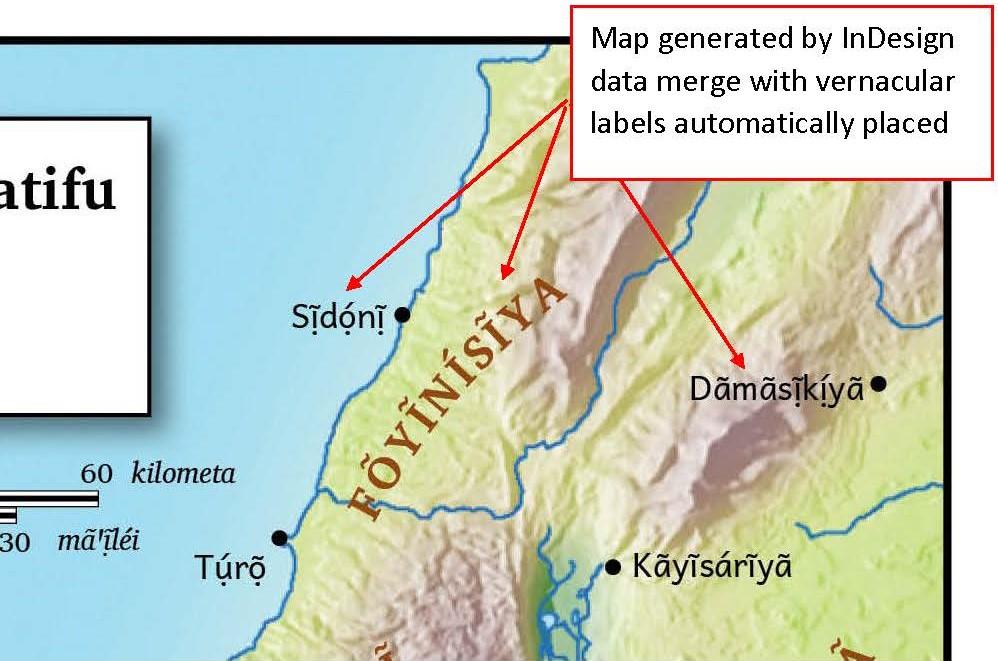 InDesign Map Preview