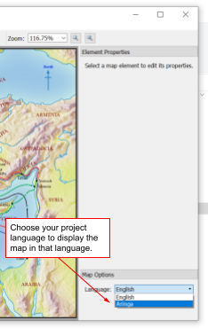 Map Creator Language Selection